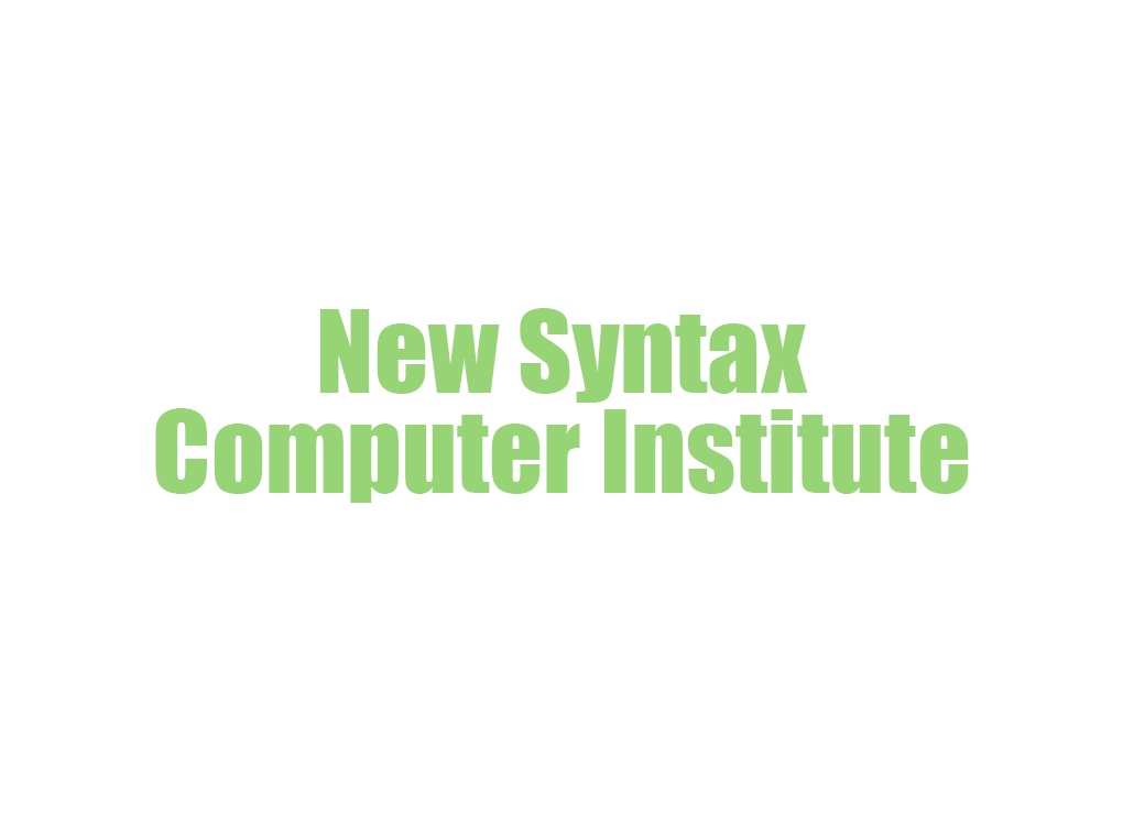 New Syntax Computer Institute (It solution)